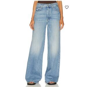 MOTHER Women's Light Blue Wide Leg Flare Jeans